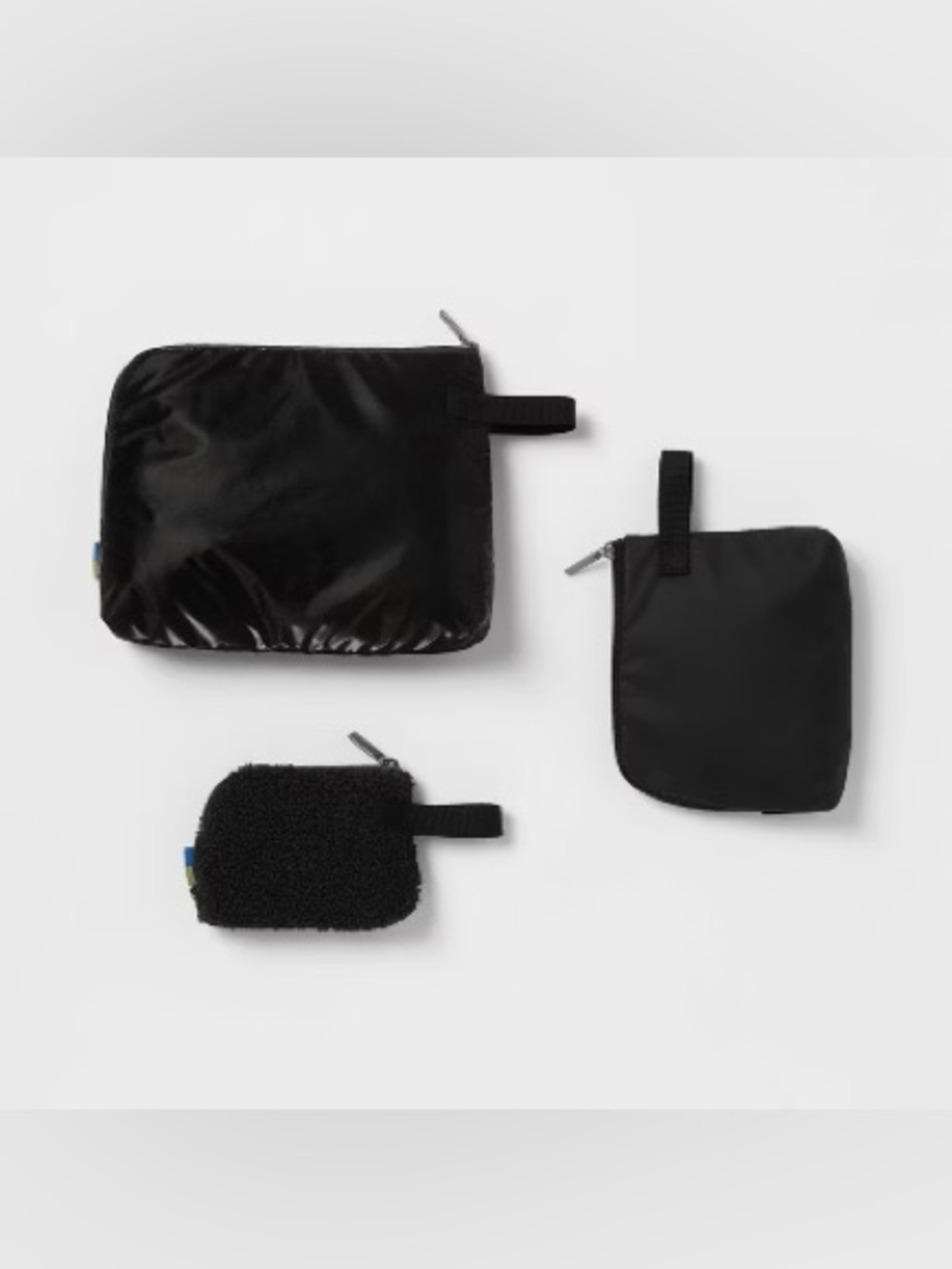 Open Story 3pc Toiletry Kit and Bag - Black